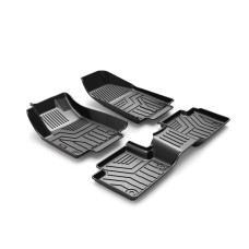 [US Warehouse] 3D TPE All Weather Car Floor Mats Liners for Jeep Cherokee 2016-2020 (1st & 2nd Rows)